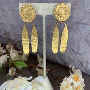 Vintage Walking Sun - Gold Alva Museum Earrings